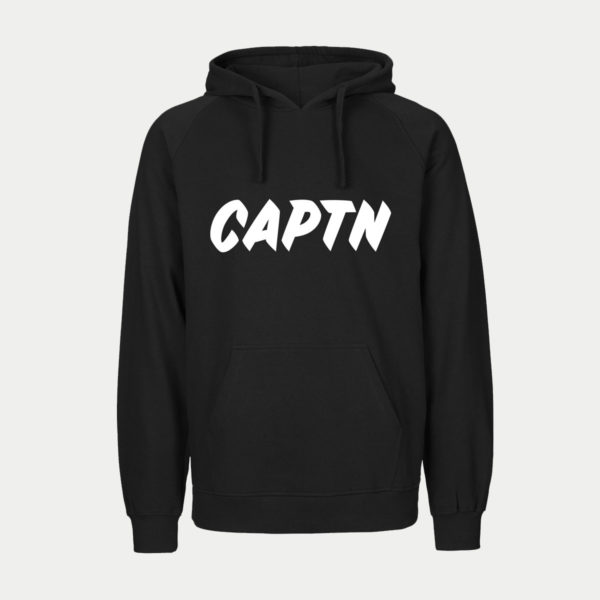 captn hoodie logo black