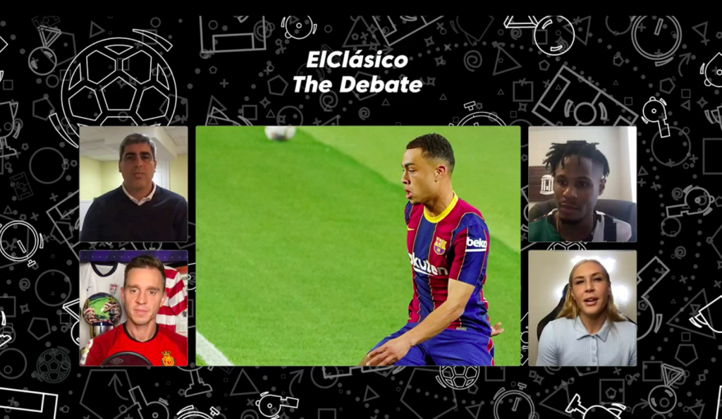 Die Debatte von La Liga Experten auf Twitch vor dem Spiel